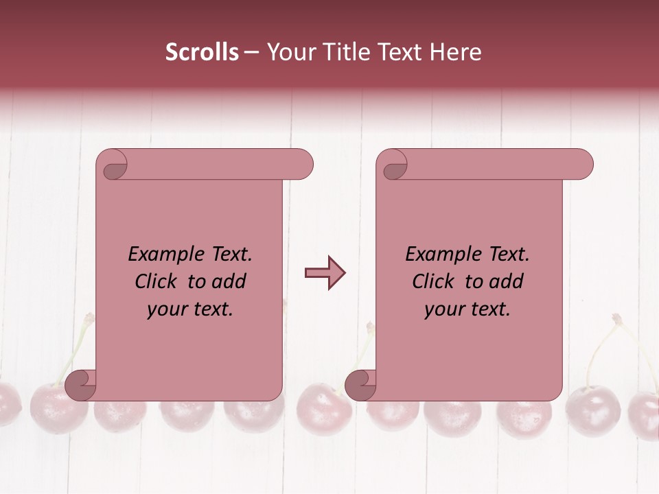 Stem Top Cherry PowerPoint Template
