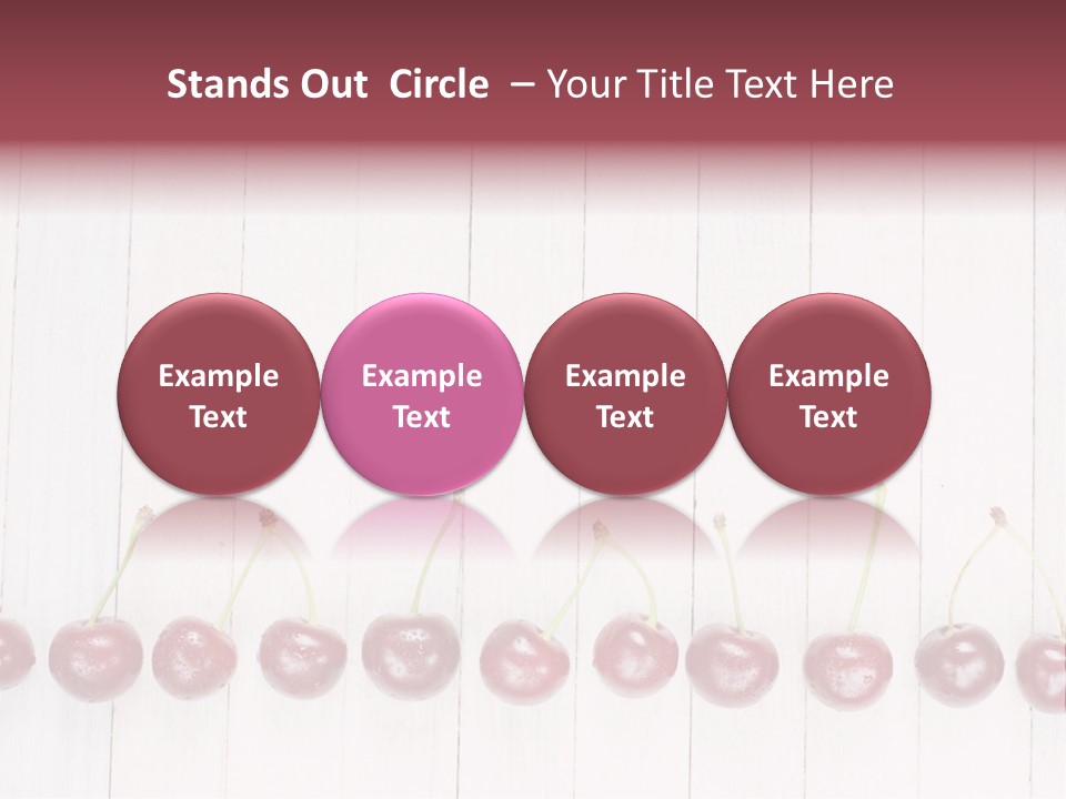 Stem Top Cherry PowerPoint Template