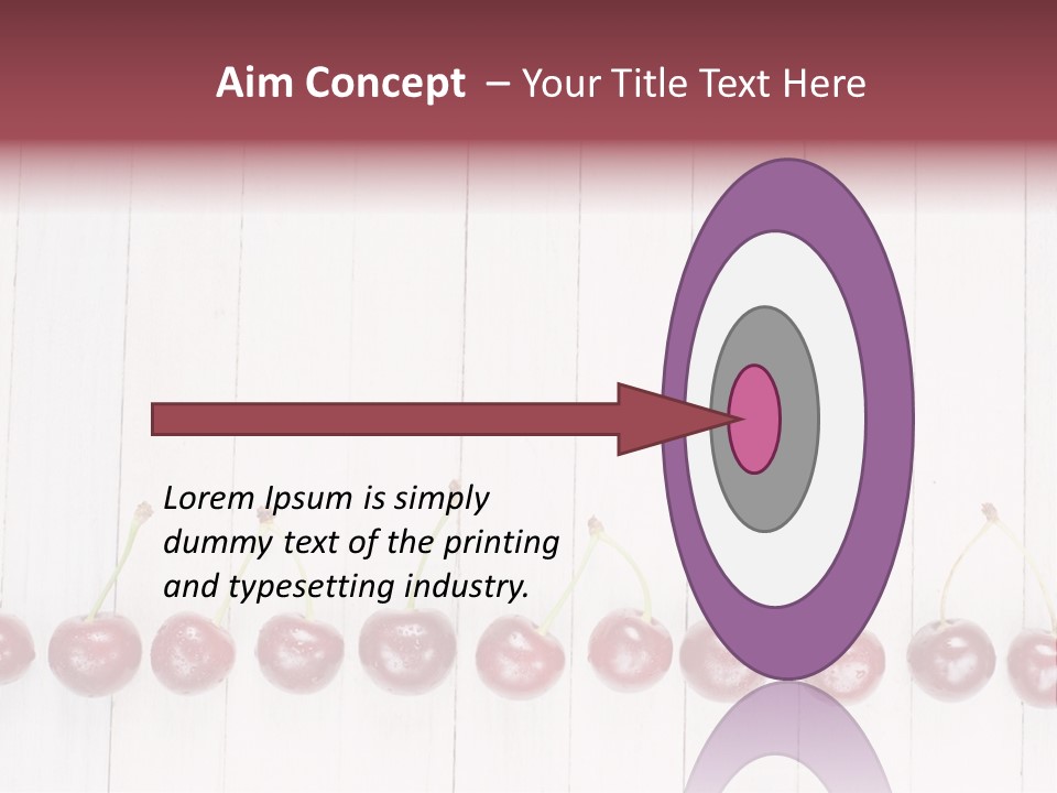 Stem Top Cherry PowerPoint Template