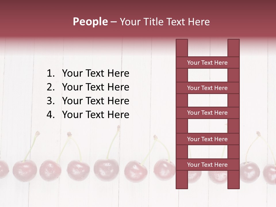 Stem Top Cherry PowerPoint Template