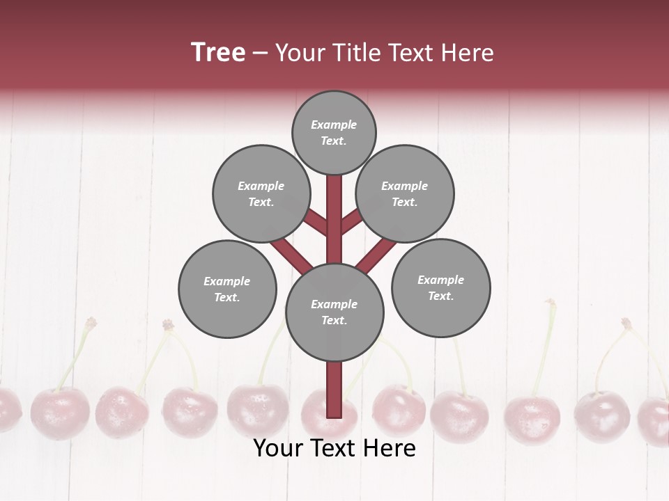 Stem Top Cherry PowerPoint Template