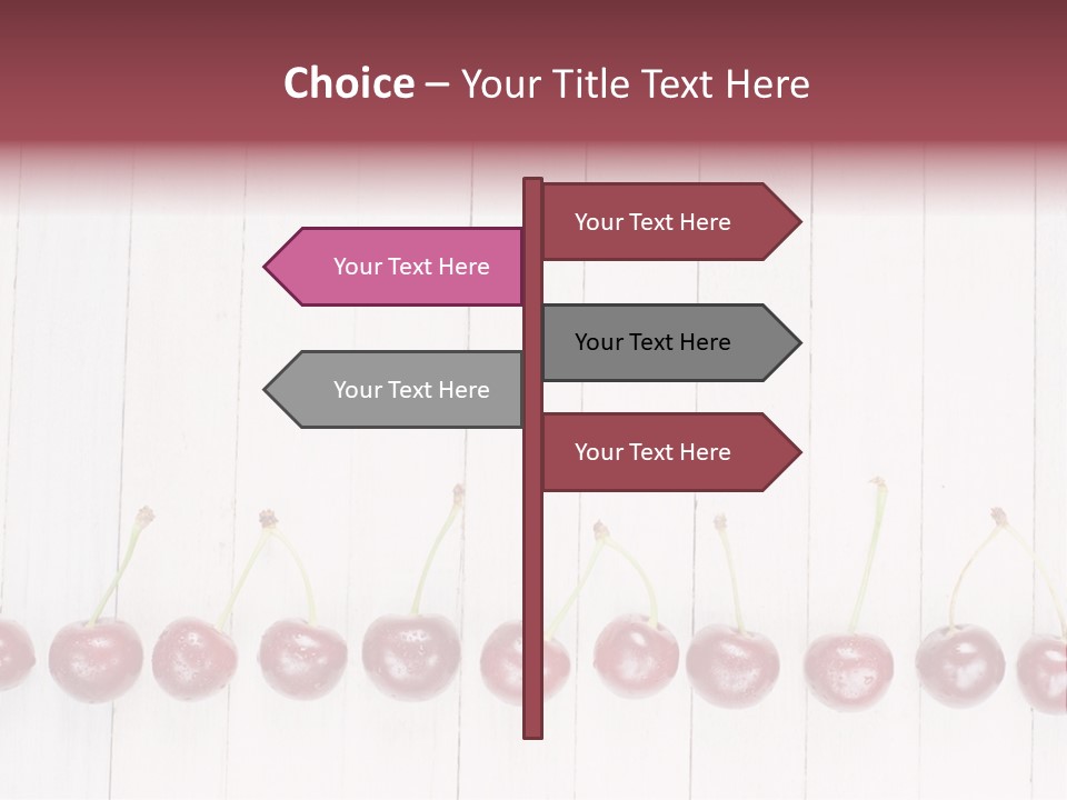 Stem Top Cherry PowerPoint Template