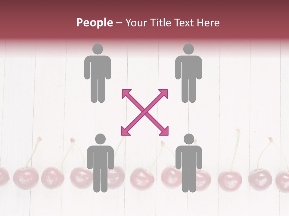 Stem Top Cherry PowerPoint Template