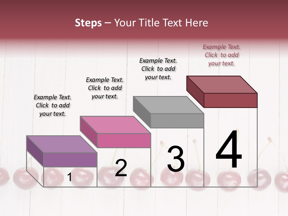 Stem Top Cherry PowerPoint Template