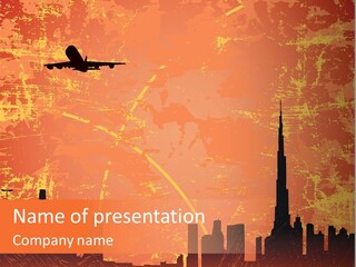 Scene Town Downtown PowerPoint Template
