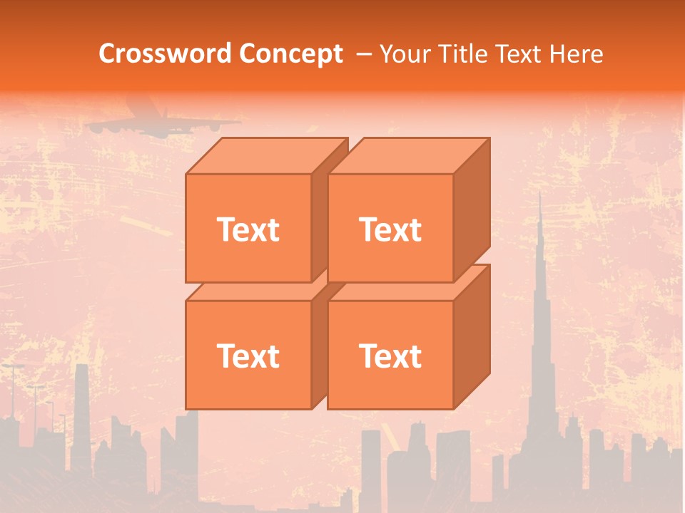 Scene Town Downtown PowerPoint Template