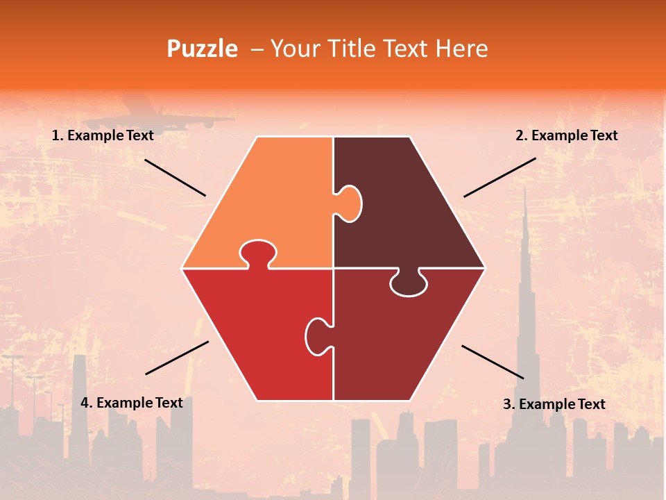 Scene Town Downtown PowerPoint Template