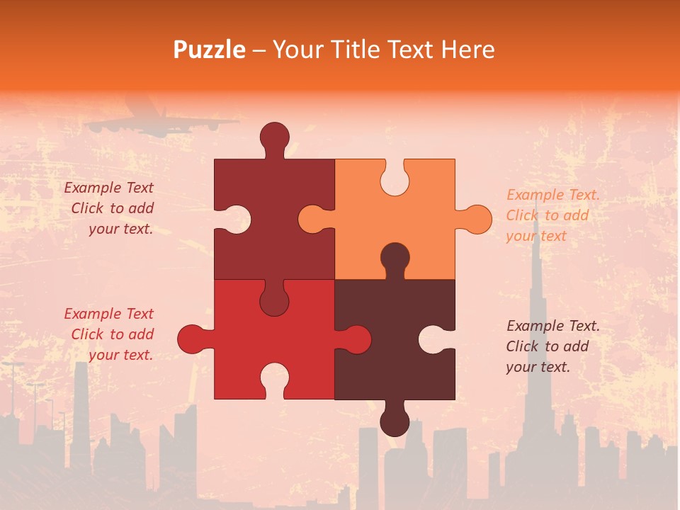 Scene Town Downtown PowerPoint Template