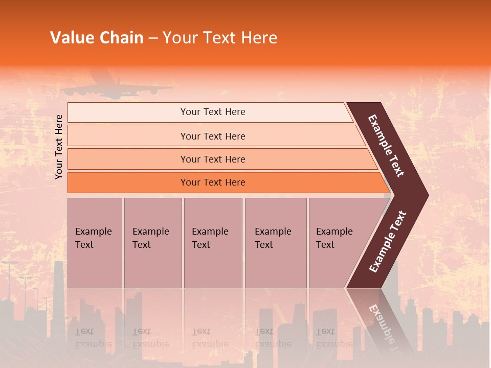 Scene Town Downtown PowerPoint Template
