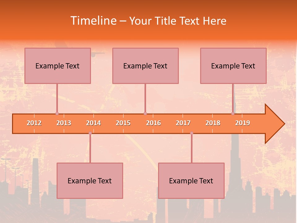 Scene Town Downtown PowerPoint Template