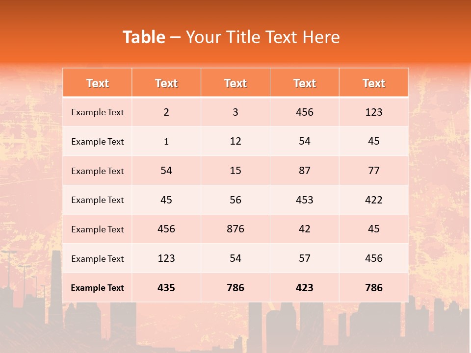 Scene Town Downtown PowerPoint Template