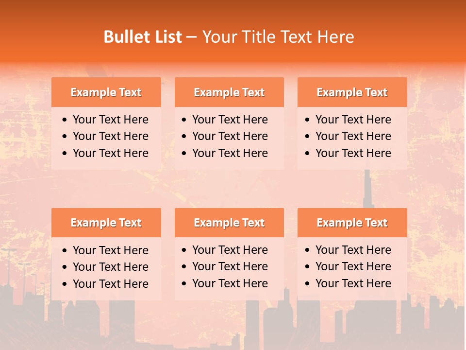 Scene Town Downtown PowerPoint Template