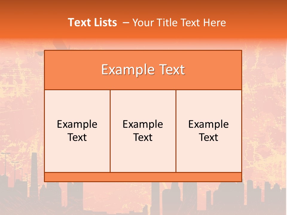 Scene Town Downtown PowerPoint Template