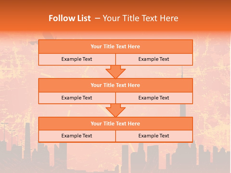Scene Town Downtown PowerPoint Template