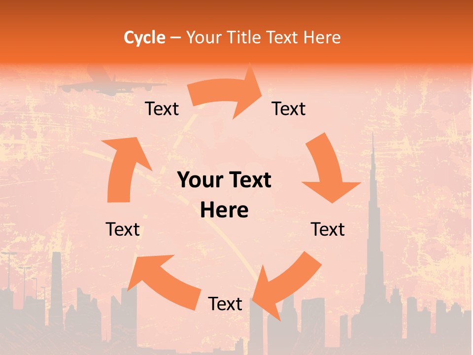 Scene Town Downtown PowerPoint Template