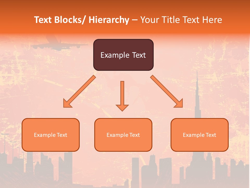 Scene Town Downtown PowerPoint Template