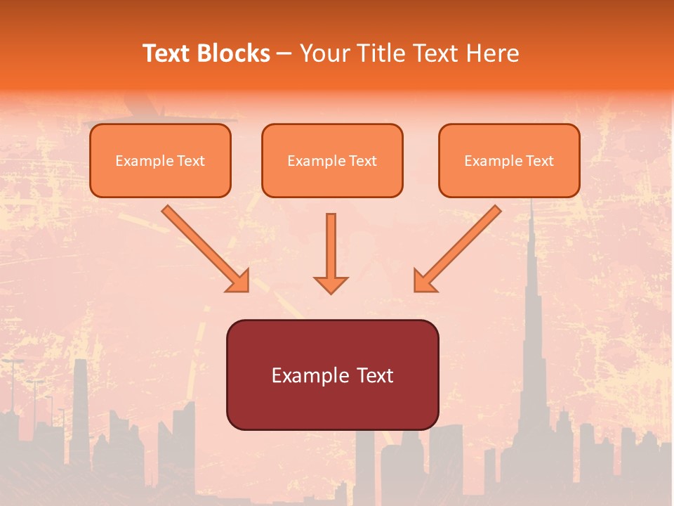 Scene Town Downtown PowerPoint Template