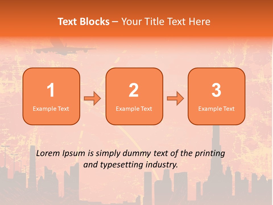 Scene Town Downtown PowerPoint Template