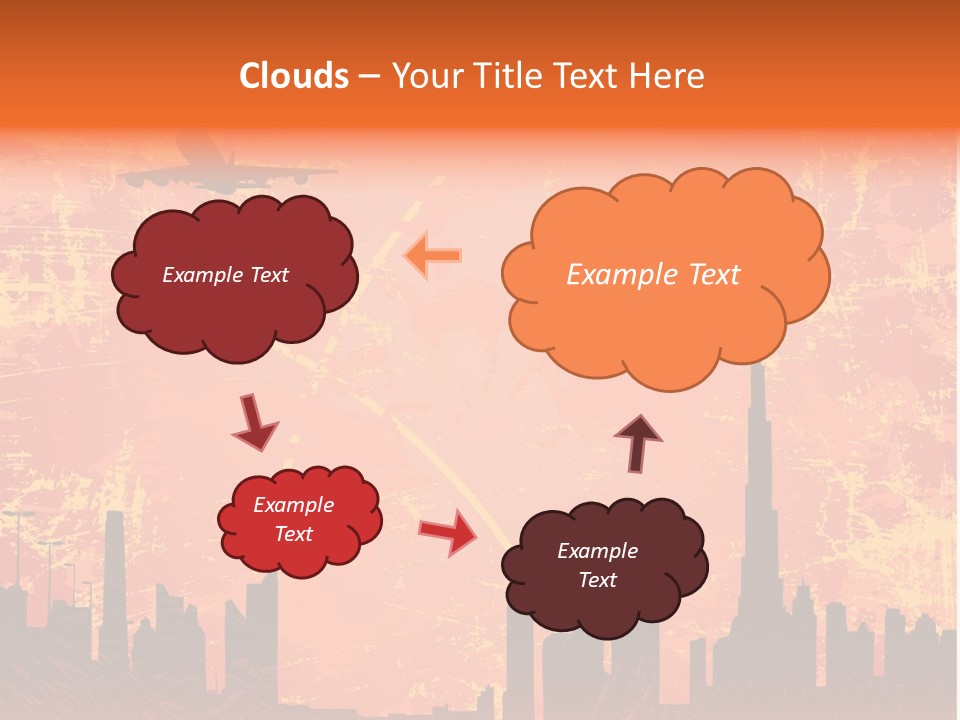 Scene Town Downtown PowerPoint Template