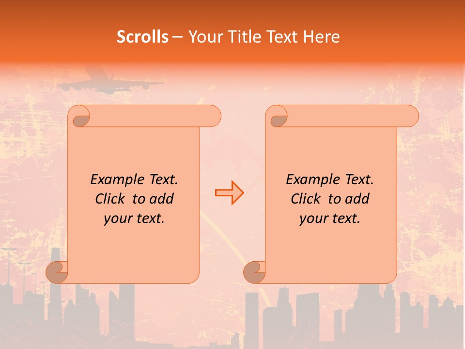 Scene Town Downtown PowerPoint Template