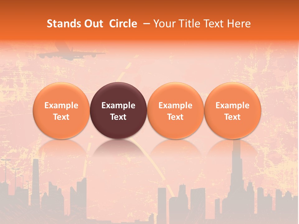 Scene Town Downtown PowerPoint Template