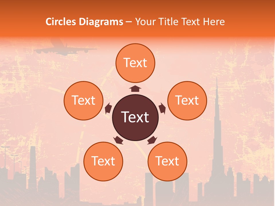 Scene Town Downtown PowerPoint Template