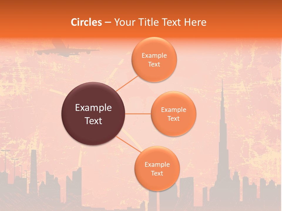 Scene Town Downtown PowerPoint Template