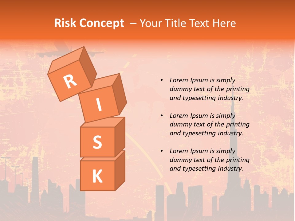 Scene Town Downtown PowerPoint Template