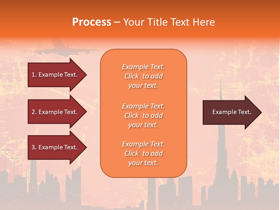 Scene Town Downtown PowerPoint Template