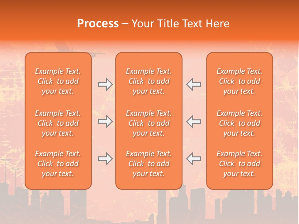 Scene Town Downtown PowerPoint Template