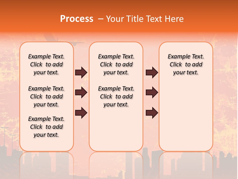 Scene Town Downtown PowerPoint Template