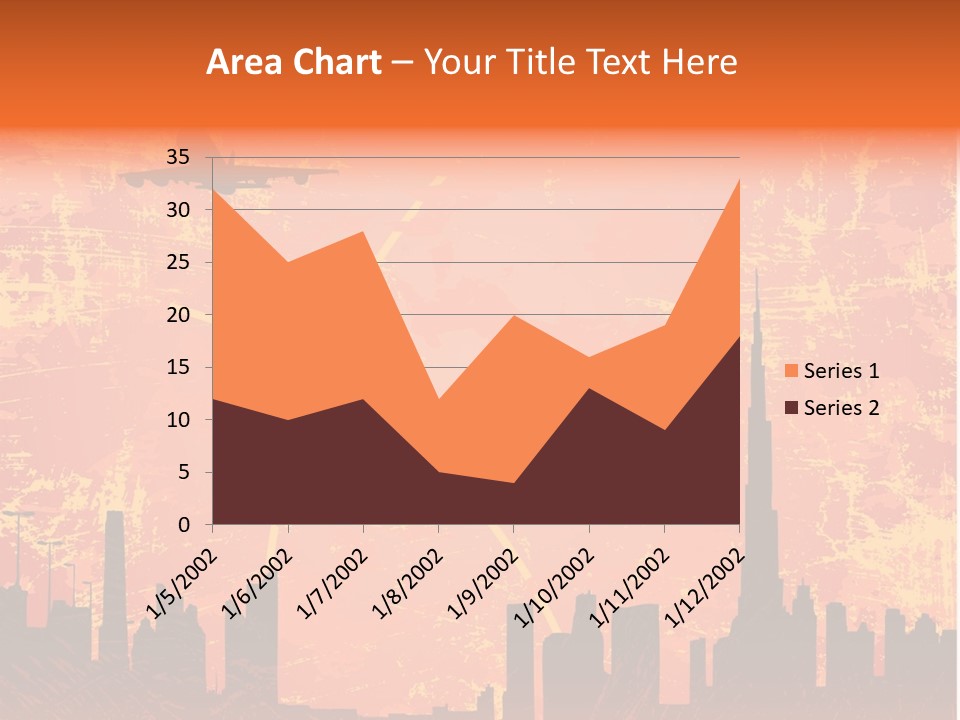 Scene Town Downtown PowerPoint Template