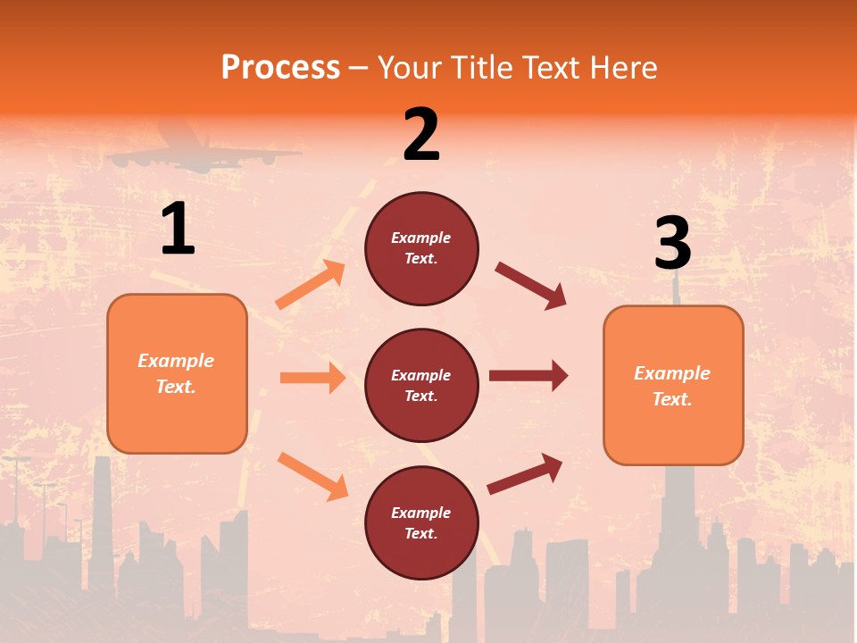Scene Town Downtown PowerPoint Template
