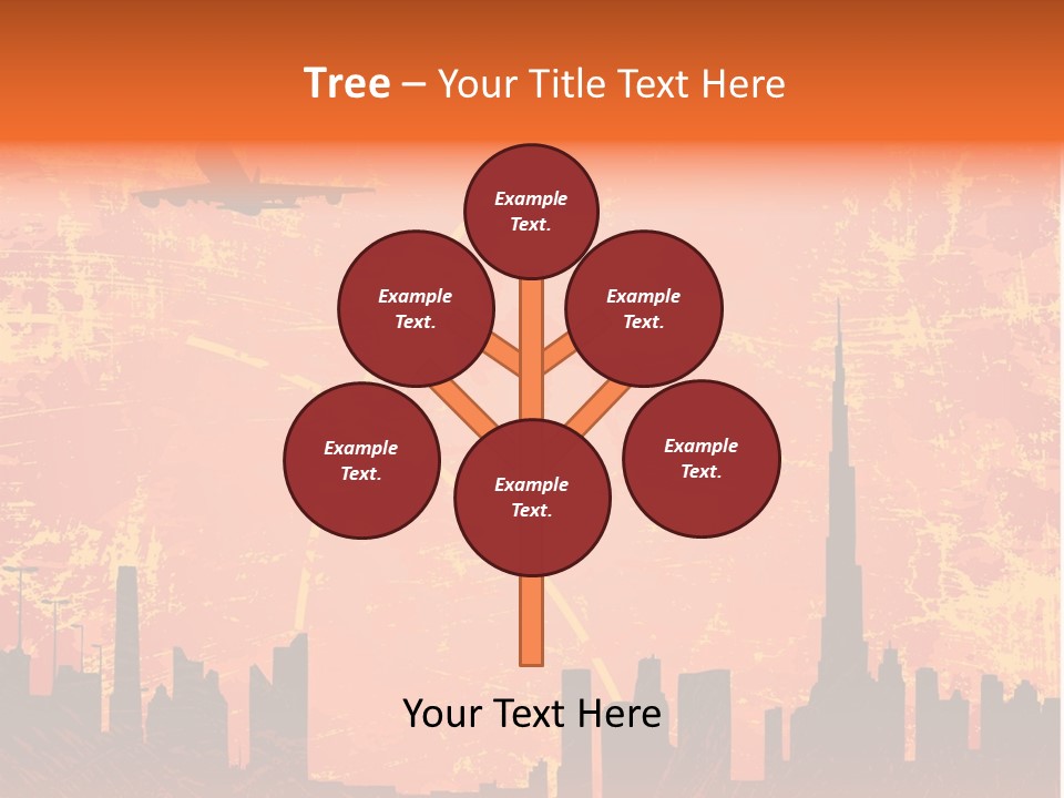 Scene Town Downtown PowerPoint Template