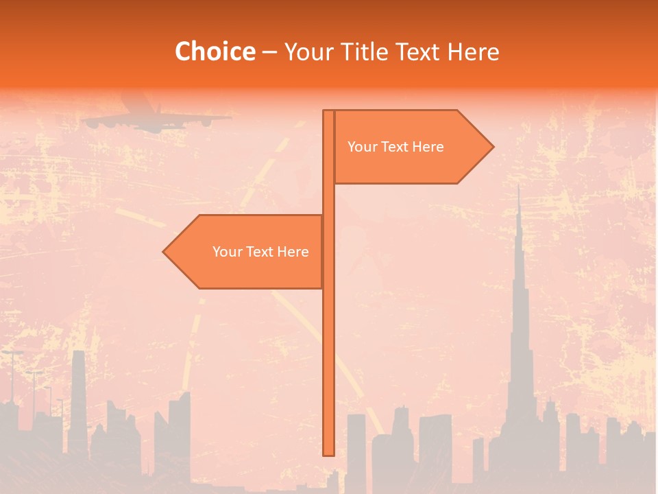 Scene Town Downtown PowerPoint Template