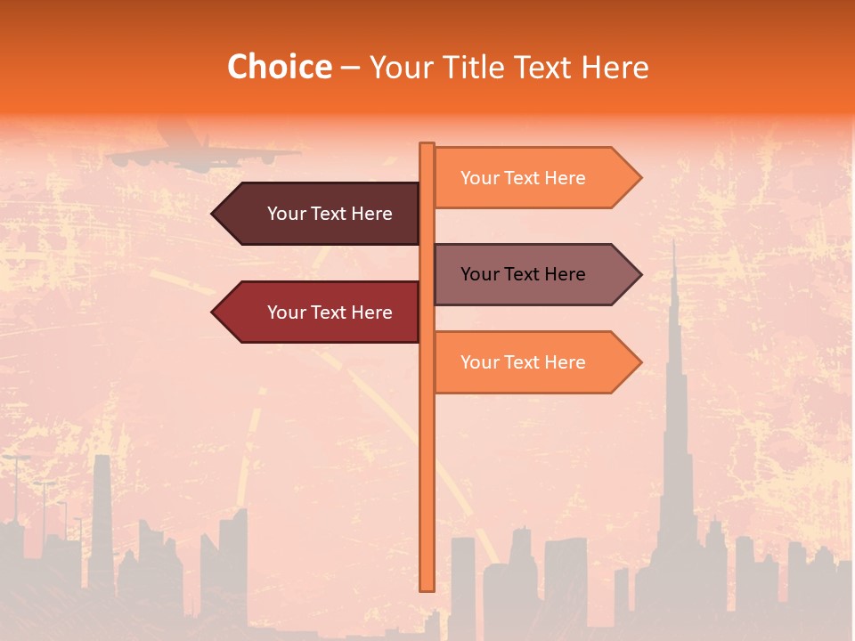 Scene Town Downtown PowerPoint Template