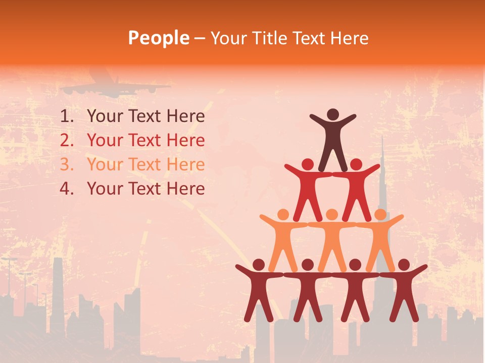 Scene Town Downtown PowerPoint Template