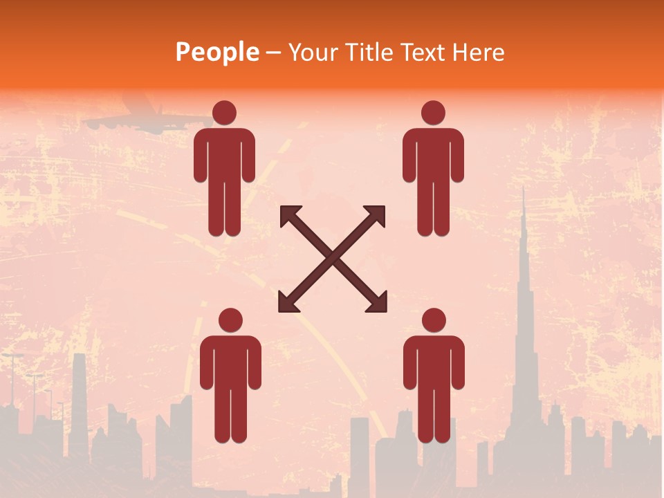 Scene Town Downtown PowerPoint Template