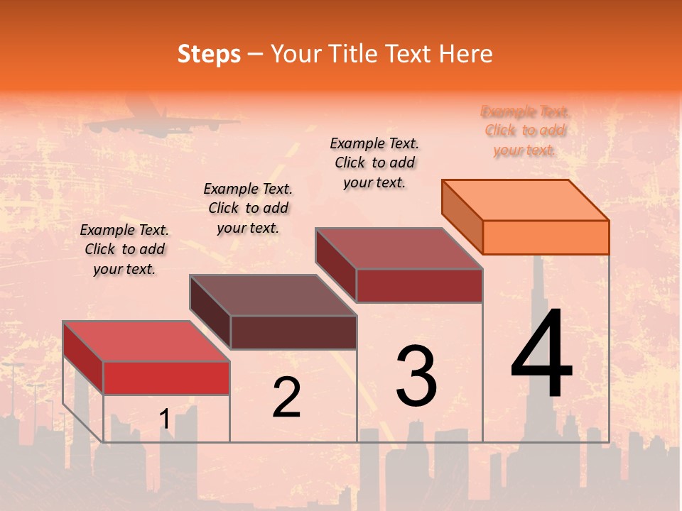 Scene Town Downtown PowerPoint Template