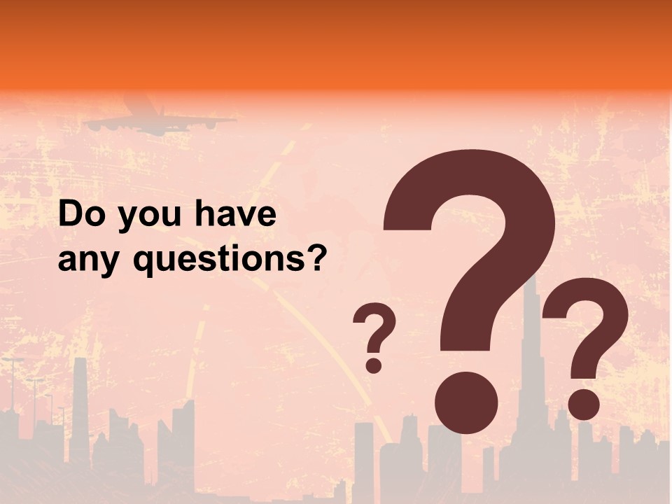 Scene Town Downtown PowerPoint Template