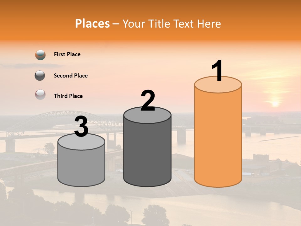 Water Sun Interstate Highway PowerPoint Template