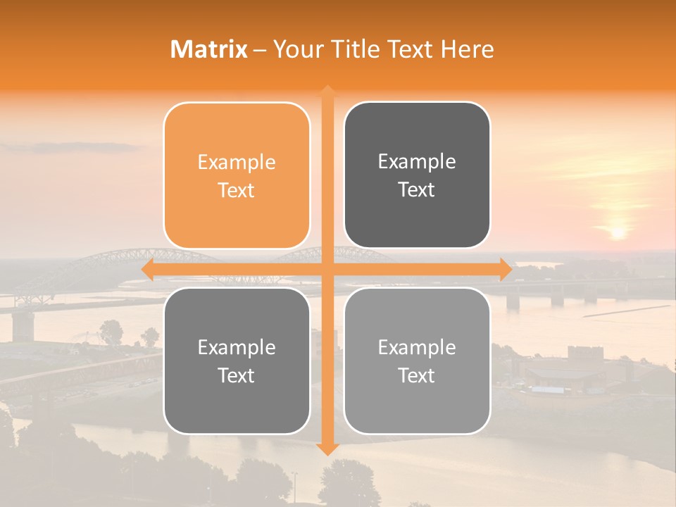 Water Sun Interstate Highway PowerPoint Template
