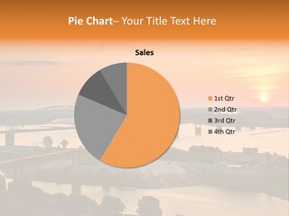 Water Sun Interstate Highway PowerPoint Template