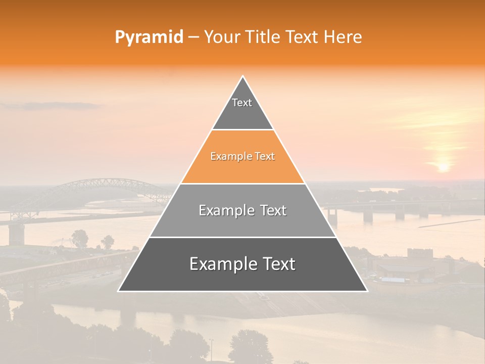Water Sun Interstate Highway PowerPoint Template