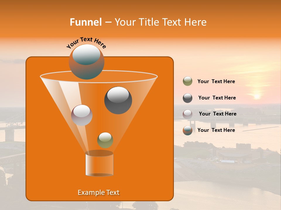 Water Sun Interstate Highway PowerPoint Template