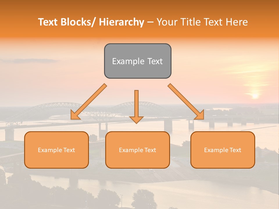 Water Sun Interstate Highway PowerPoint Template