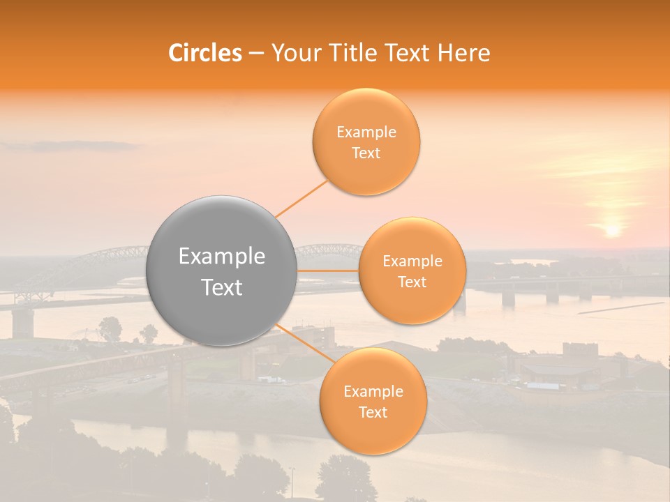 Water Sun Interstate Highway PowerPoint Template