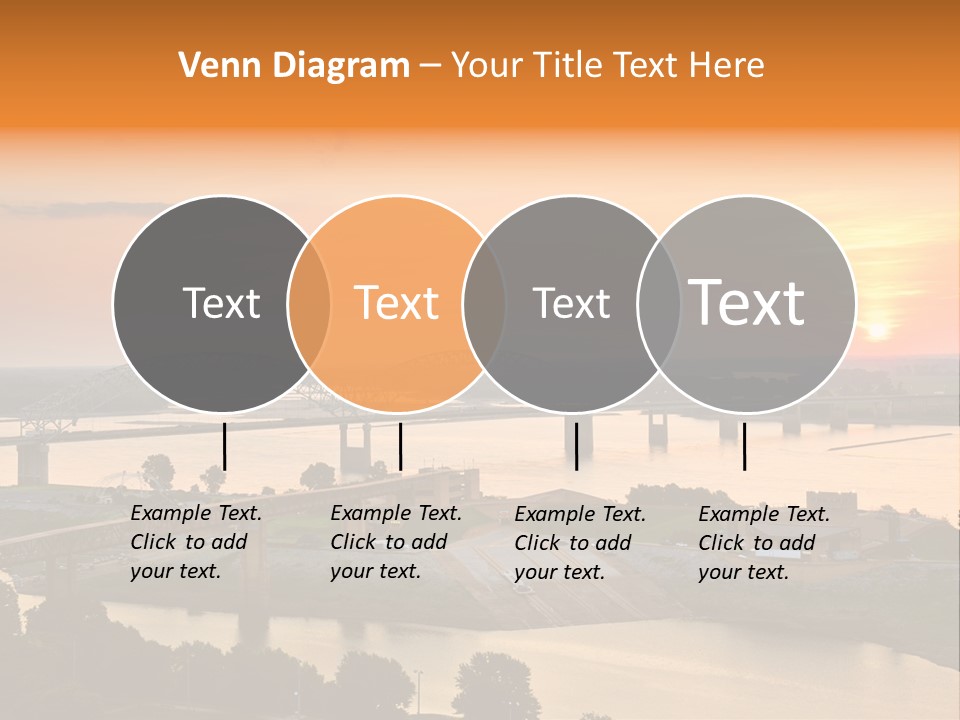 Water Sun Interstate Highway PowerPoint Template