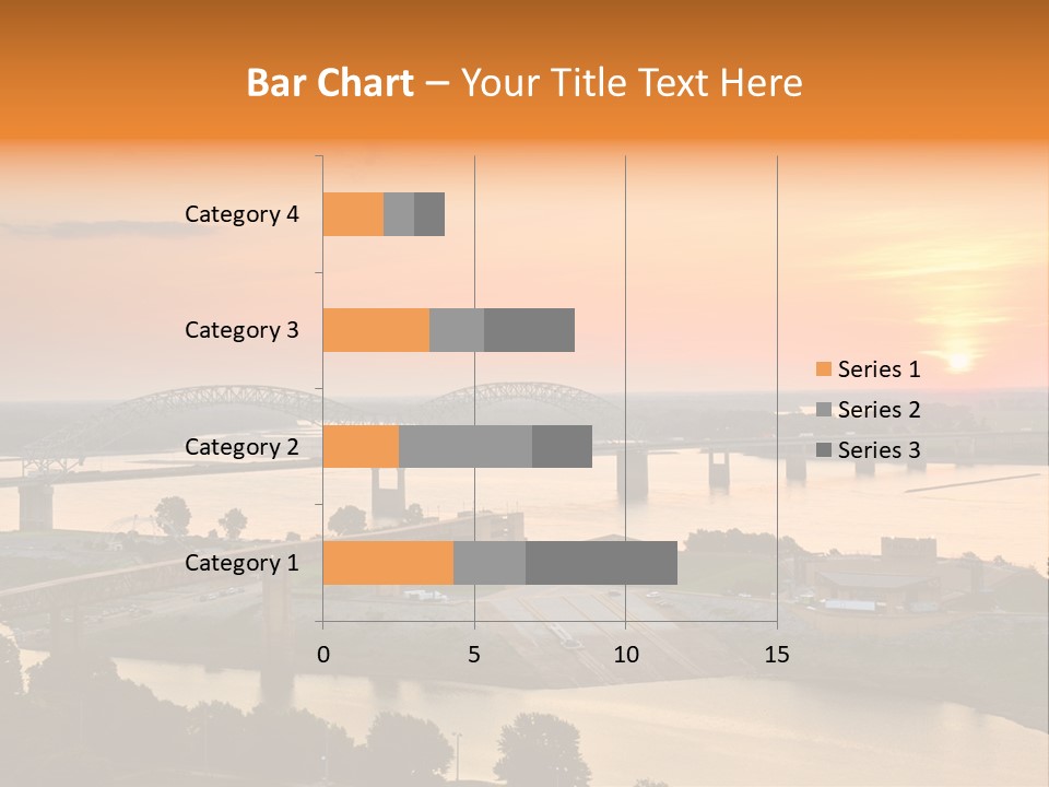Water Sun Interstate Highway PowerPoint Template