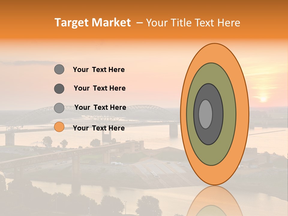 Water Sun Interstate Highway PowerPoint Template